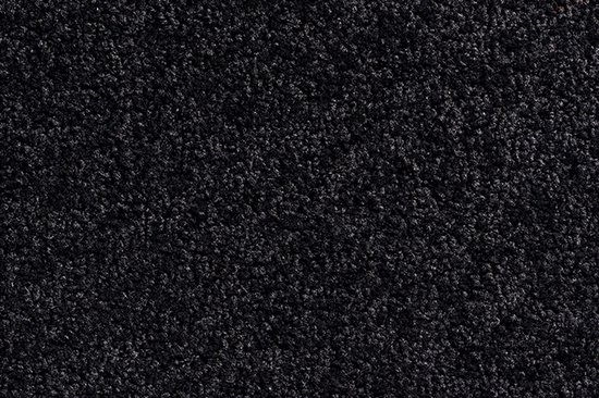 Tapis de porte noir avec une surface texturée de fibres denses.