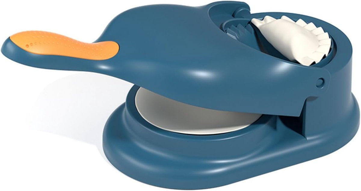 Dumpling Maker - Deegpers - Thuis Keuken - 2 in 1 Tool - 28.5x20x6.3cm - Blauw