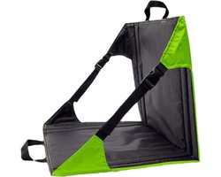 Draagbare klapstoel - Festival stoel - Outdoor evenementen - Met draaggreep - 42 x 40 cm - Groen