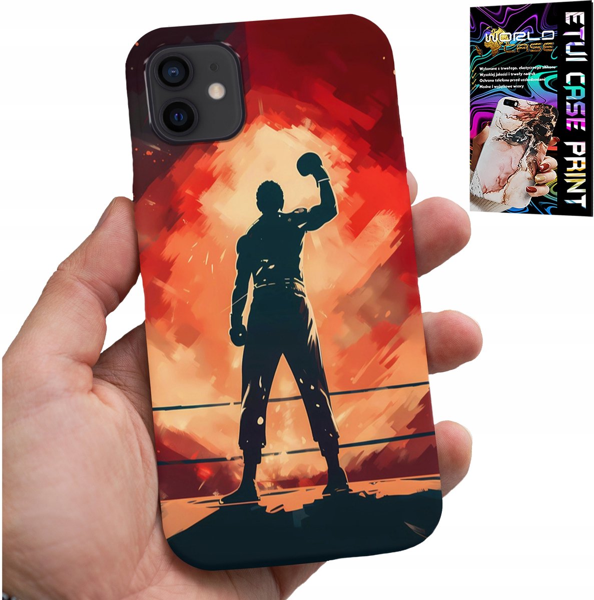 iPhone 12 Mini hoesje - Boksen, vechtsporten, MMA-vechters patronen