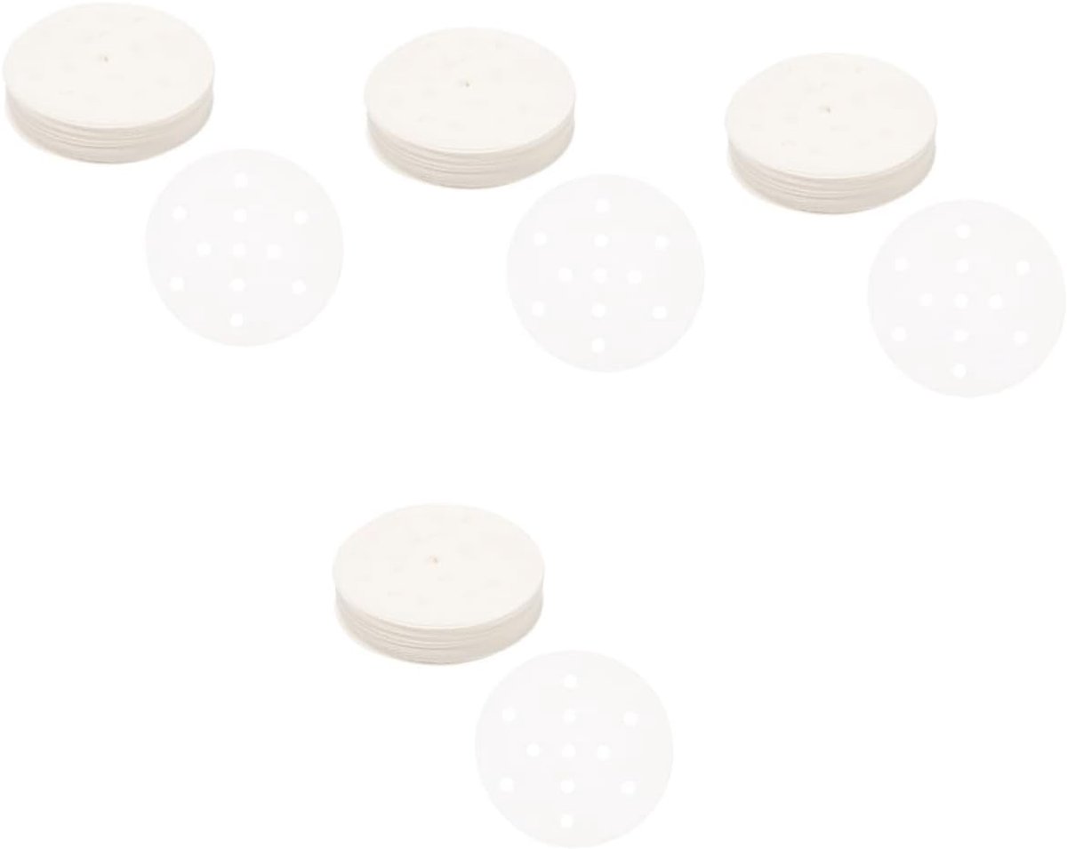 Stoompapier Vellen - Bakpapier Pads - Gezond Koken - Anti-aanbak Ontwerp - 10 x 10 cm - Wit