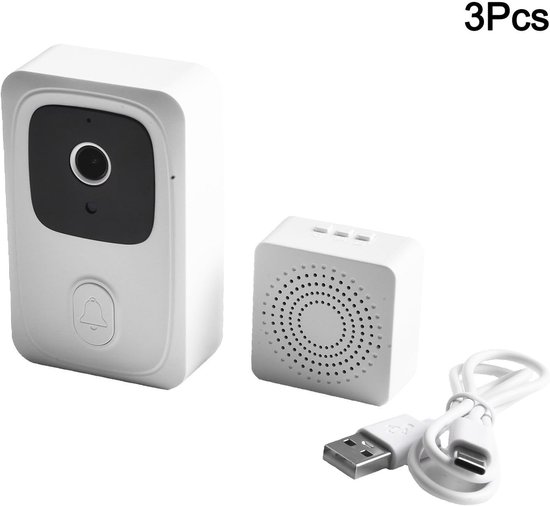 Draadloze Deurbel Camera - Smart Home Beveiliging - Voordeur Bewaken - HD Twee Weg Intercom — afbeelding 3