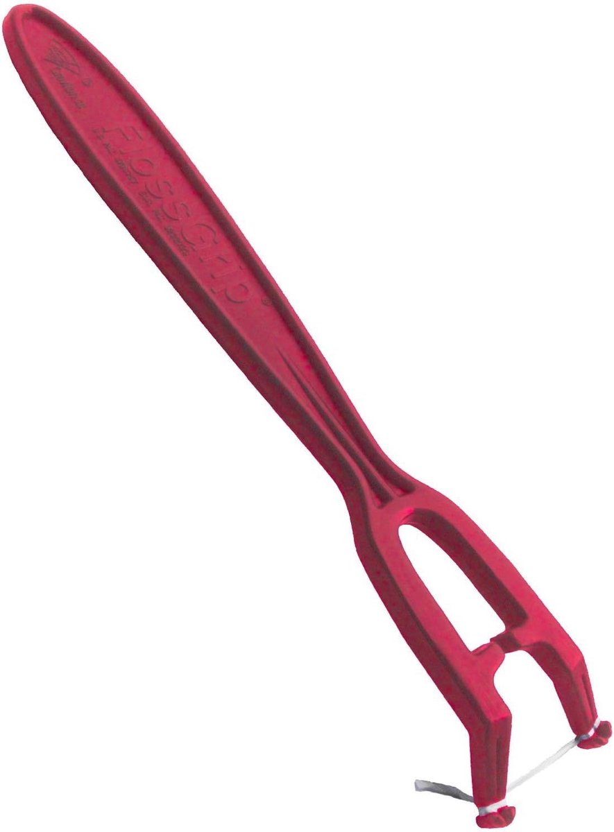 Tandzijde Houder - Flosdraad Dispenser - Dagelijkse Mondhygiëne - Handig Navulbaar - Compact Formaat - Fuchsia
