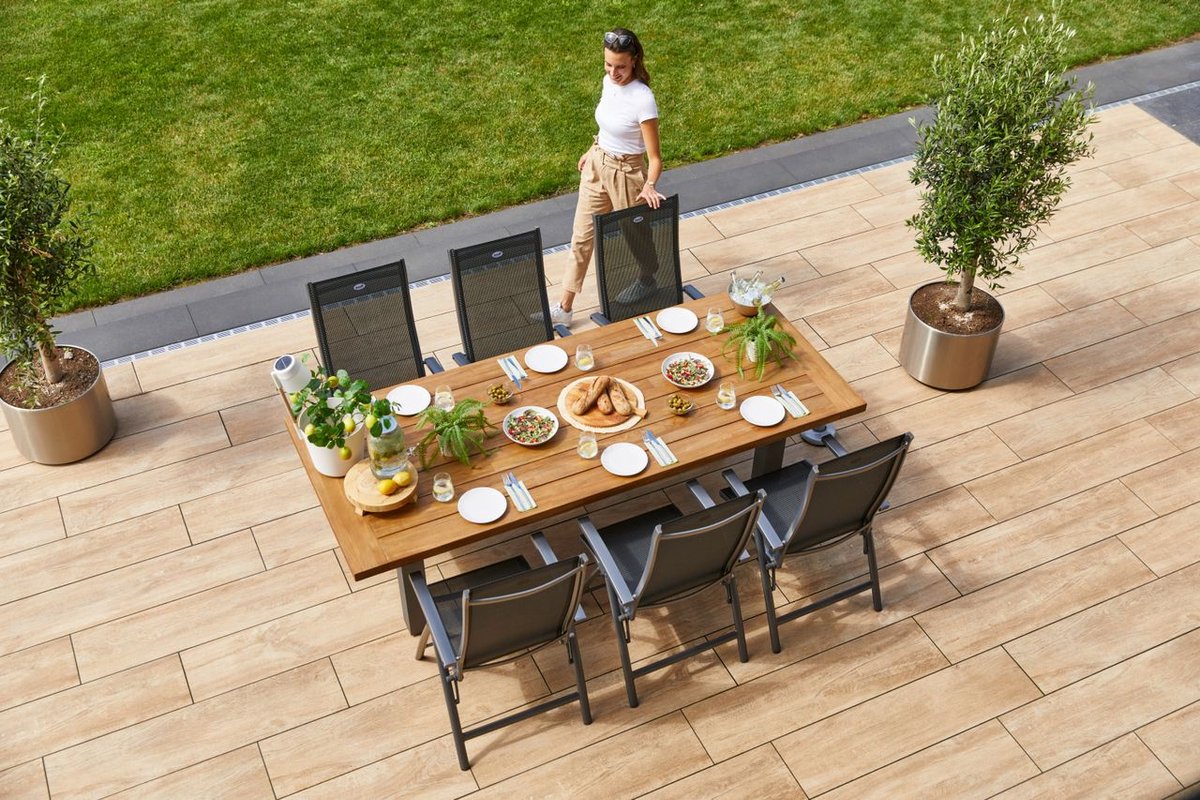 Hartman Set de 6 Salvatore chaise de jardin réglable