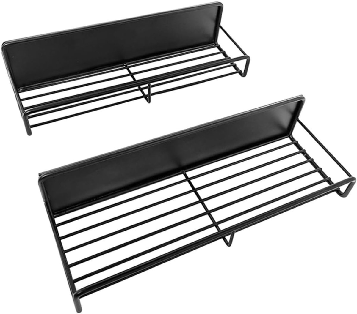 Magnetisch Kruidenrek - Keuken Organizer - Koelkast Opslag - Boorvrije Montage - 30x10.5x7cm - Zwart