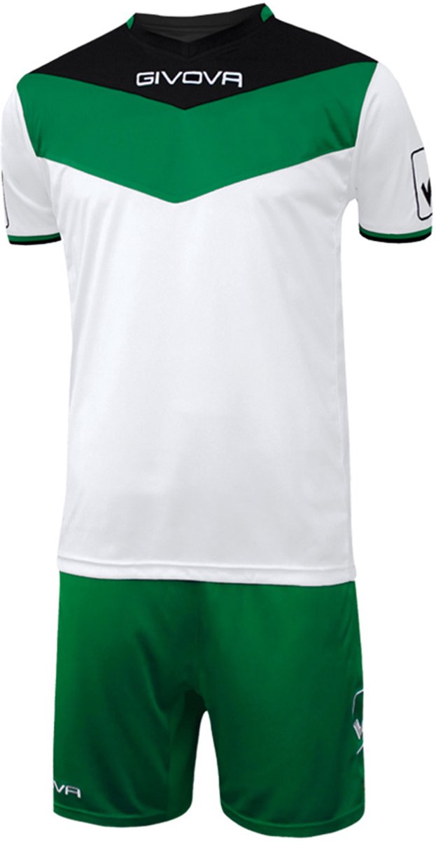 Givova Set Kit Campo Zwart-Groen KITC53 - Maat XXXS