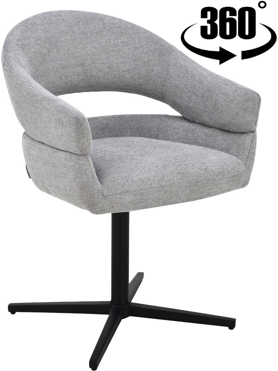 ExitoDesign OVIO-S - Bureaustoel - Grijs - Stoffen Bekleding