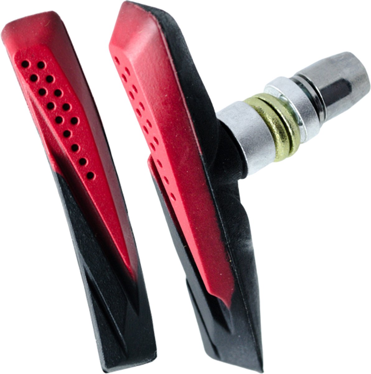 Baradine 959V Serie - V-brake Remblokken - 72 mm - Zwart-Rood