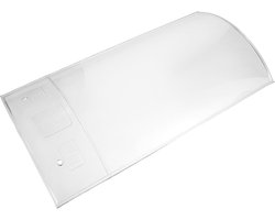Transparante Dakpan - Gebogen Dakpaneel - Tuinkas Vervanging - Regenbestendig UV-bestendig - 40x21x4 CM - Transparant