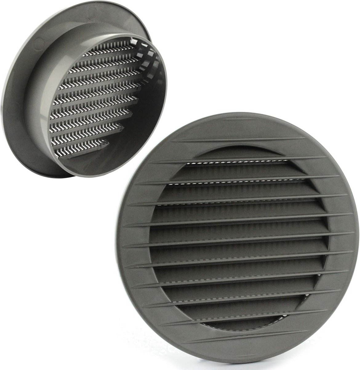 Ventilatierooster met insectenbescherming - Diverse kleuren en diameters