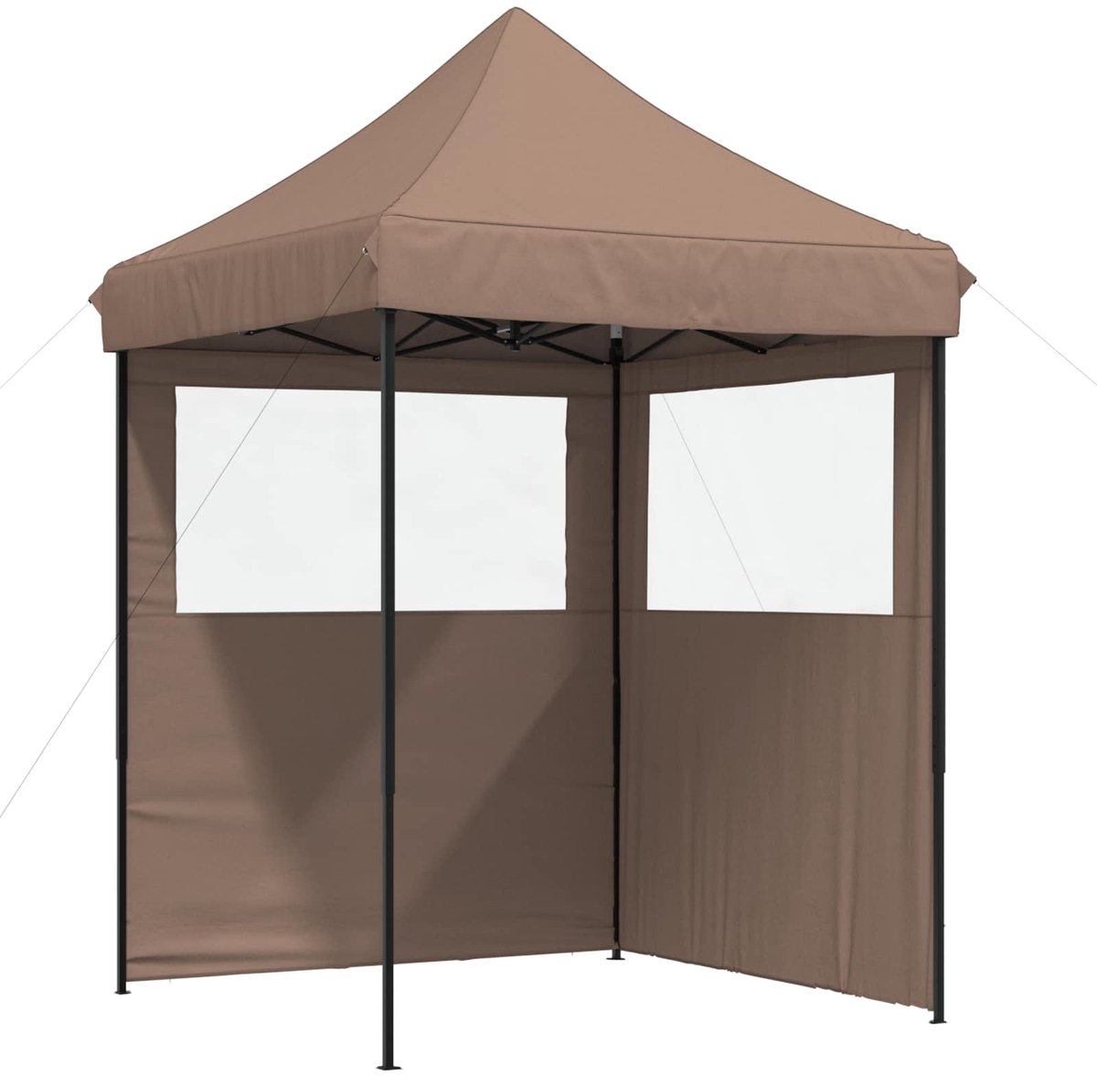 vidaXL - Partytent - 200 - x - 200 - x - 306 - cm - Bruin - Oxford - Stof