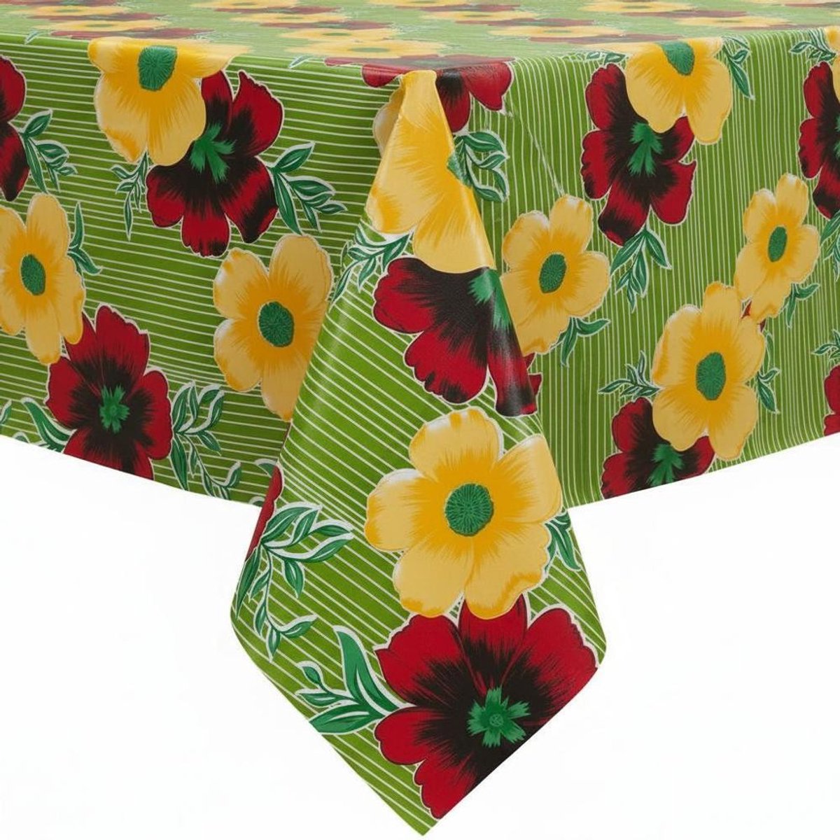 Protecttable - Mexicaans Tafelzeil Alegria Groen 120x330cm - Tafelkleed Afwasbaar - Kunststof