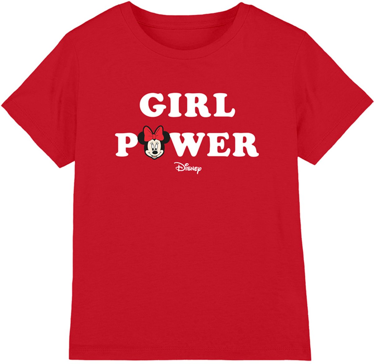 Disney Girl Power Kinder T-Shirt - Rood - 5-6 jaar