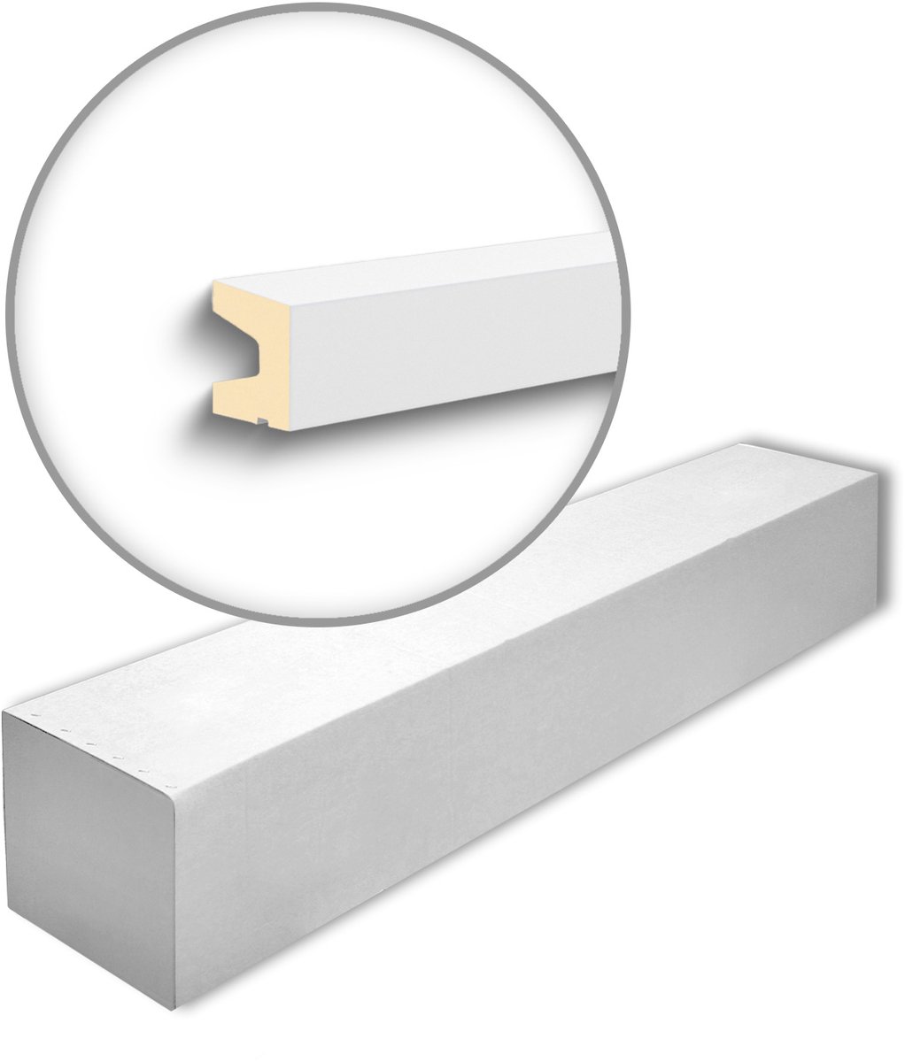 NMC FA15-box DOMOSTYL Noel Marquet 1 doos 14 stukken Raamrichel Gevel profiel modern design wit | 28 m