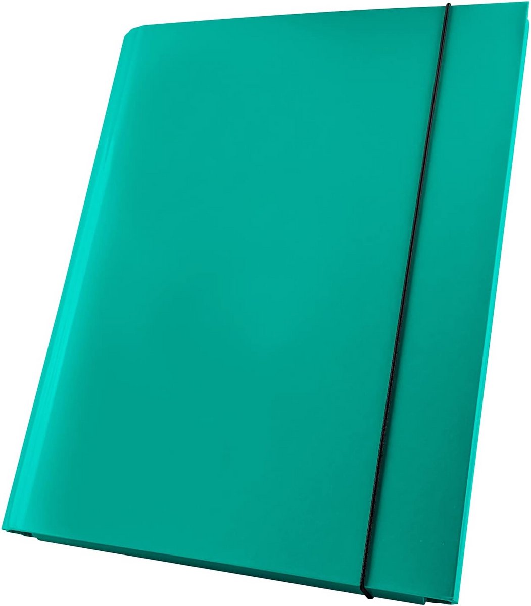 Verzamelmap A4 Karton 40mm Turquoise - Documentenmap met Elastiek