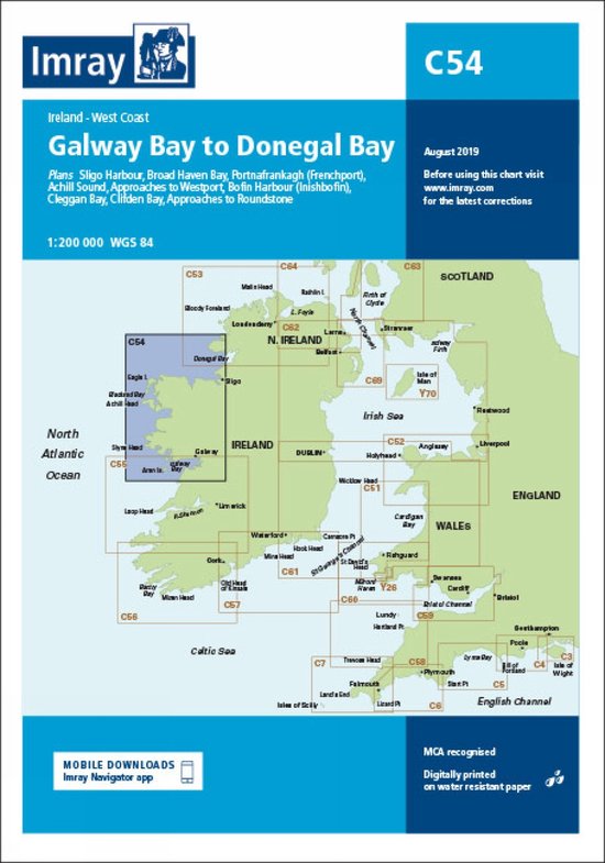Imray C54 Galway Bay to Donegal Bay - cover