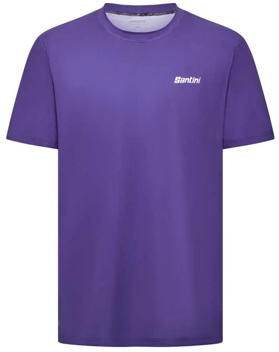 Santini Stream T-shirt Met Korte Mouwen Man Paars