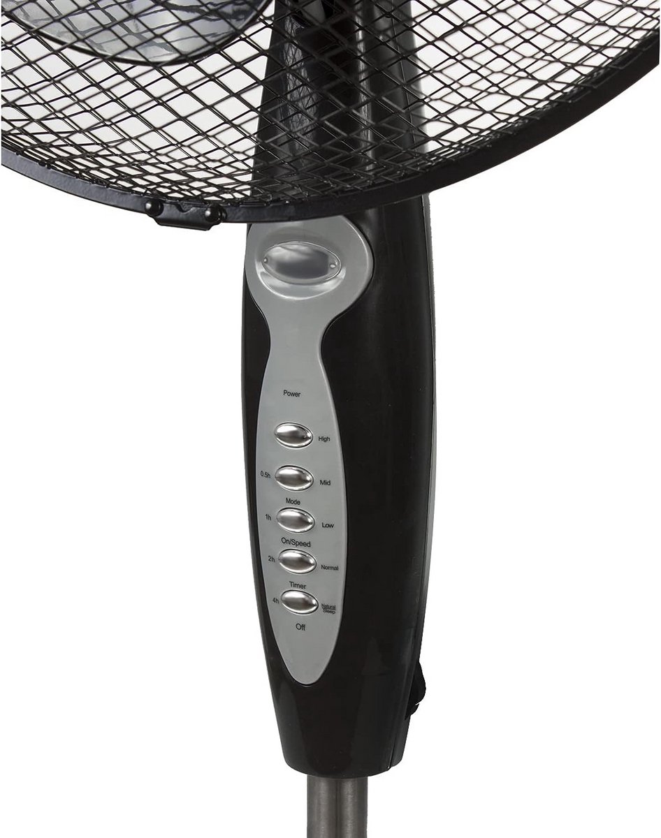 Staande Ventilator 40 cm met Afstandsbediening, Timer en 3 Snelheden