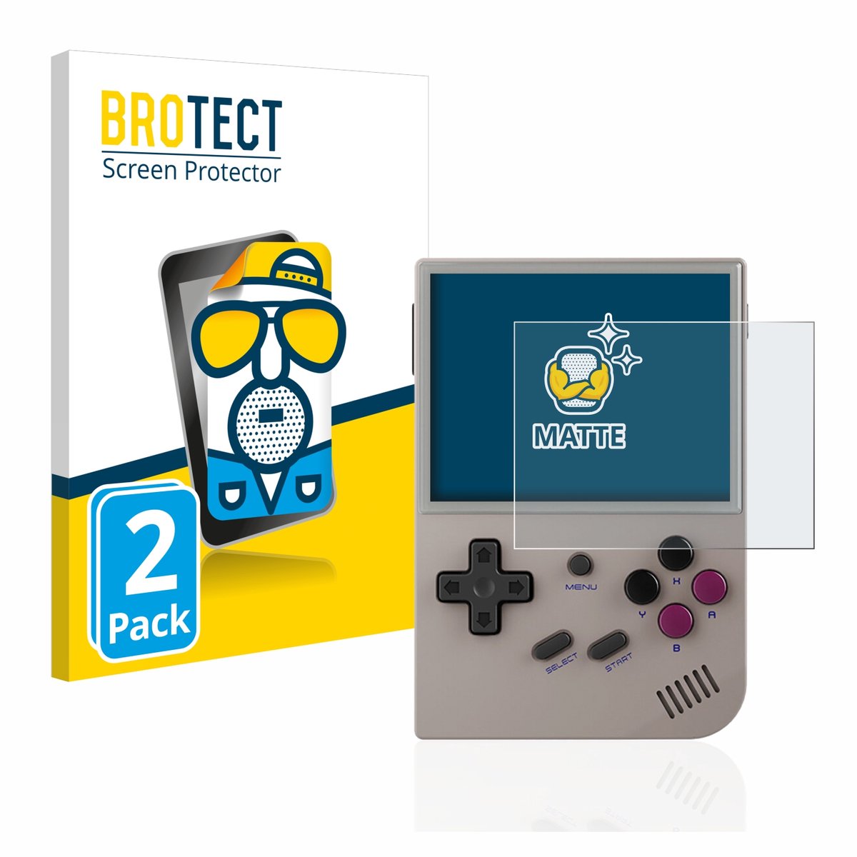 BROTECT - Screenprotector voor Anbernic RG35XX - Folie Beschermfolie matte 2 Stuks