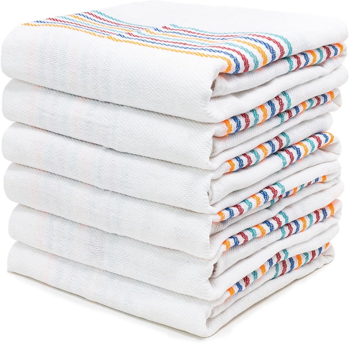 Set van 12 Katoenen Keukendoeken - Extra Absorberend en Duurzaam - 56x56 cm