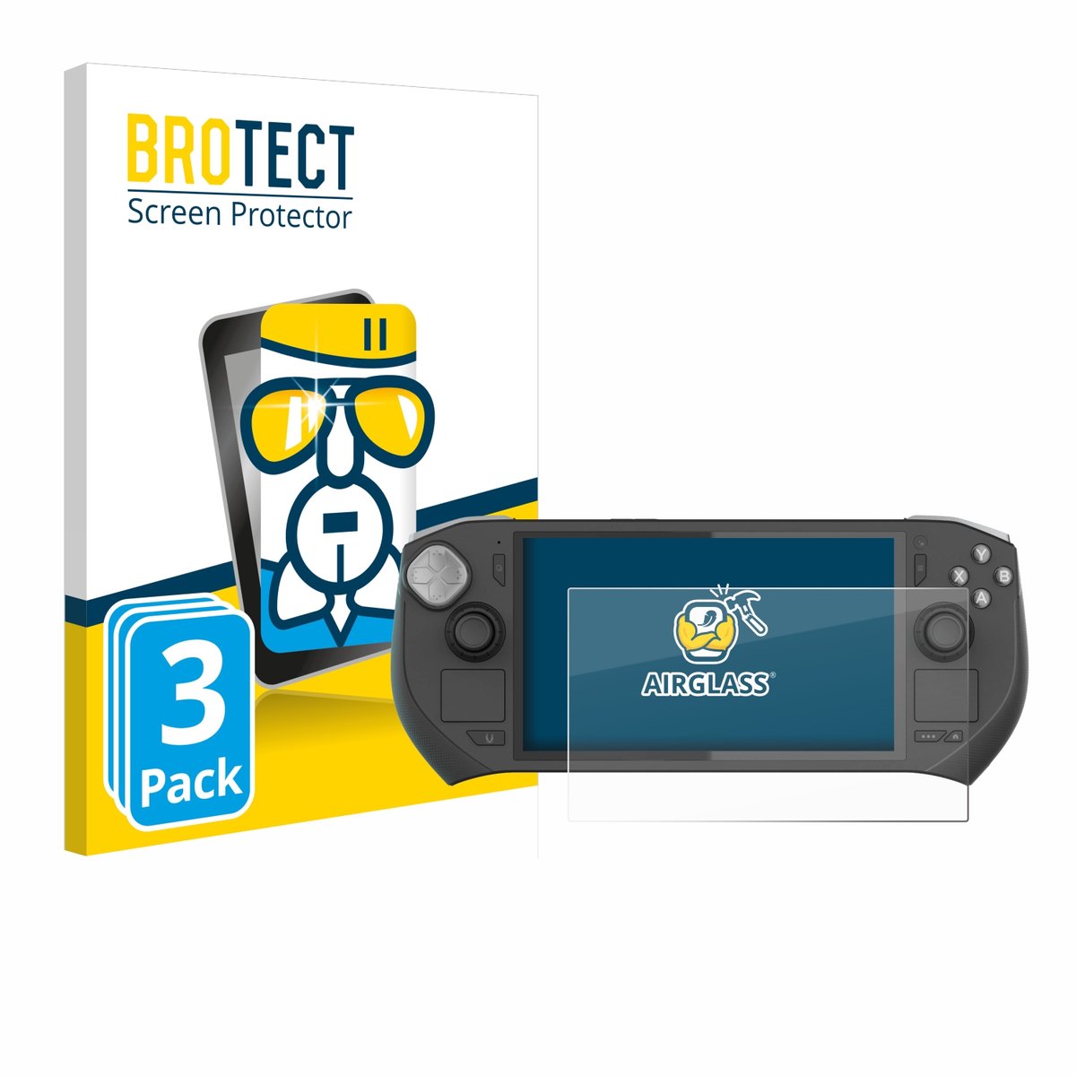 Screenprotector 3 Stuks voor Zotac Gaming Zone Beschermglas transparant