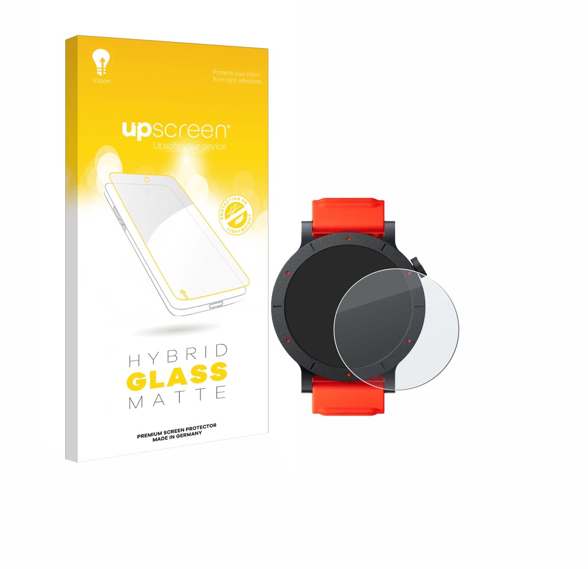 upscreen - Screenprotector voor Nothing CMF Watch 3 Pro - Folie Beschermfolie Beschermglas matte