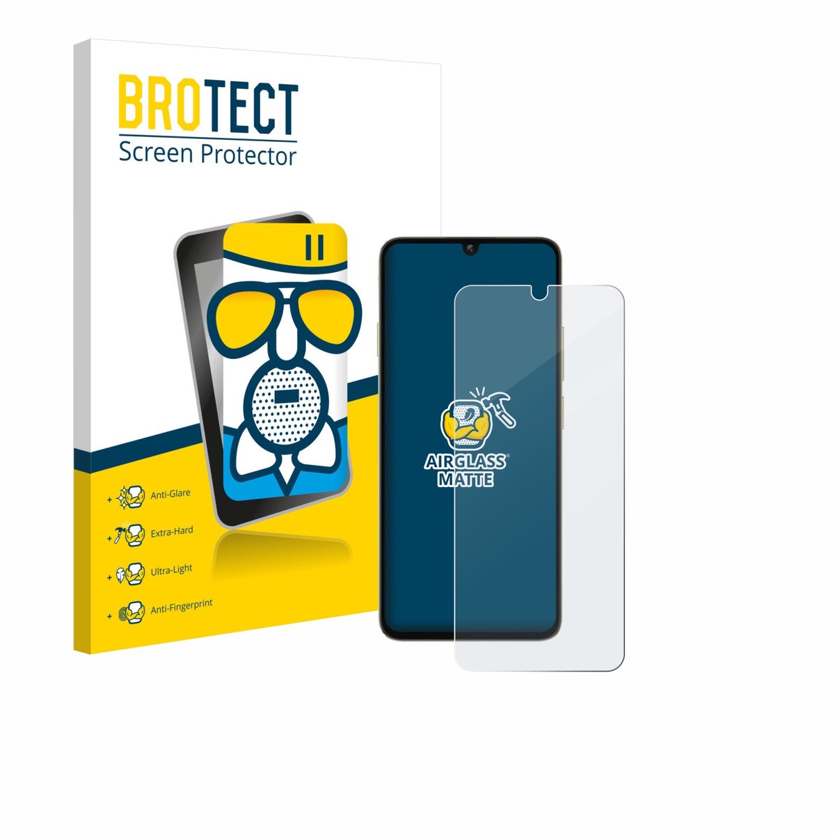 BROTECT - Screenprotector voor Oukitel C59 Pro - Folie Beschermfolie Beschermglas matte