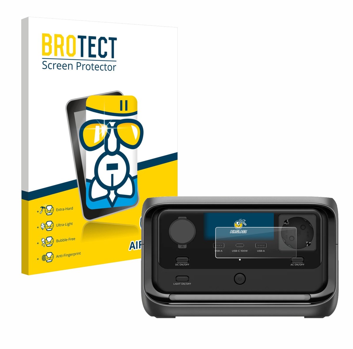 Screenprotector voor EcoFlow River 3 Plus Beschermglas transparant