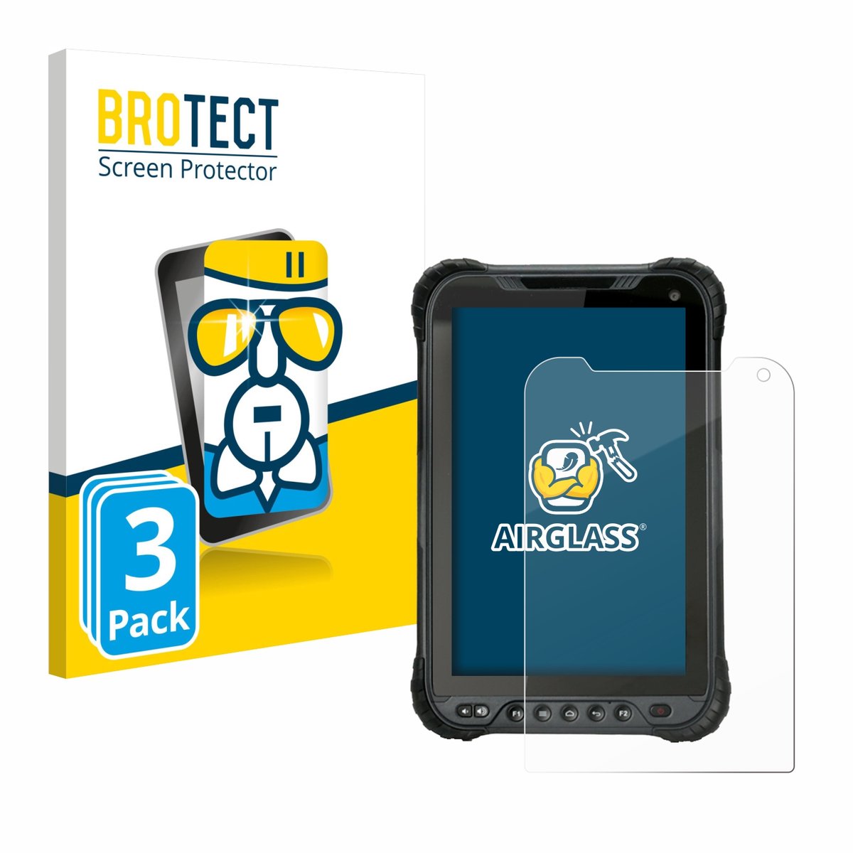 Screenprotector 3 Stuks voor Unitech TB85 Plus Beschermglas transparant
