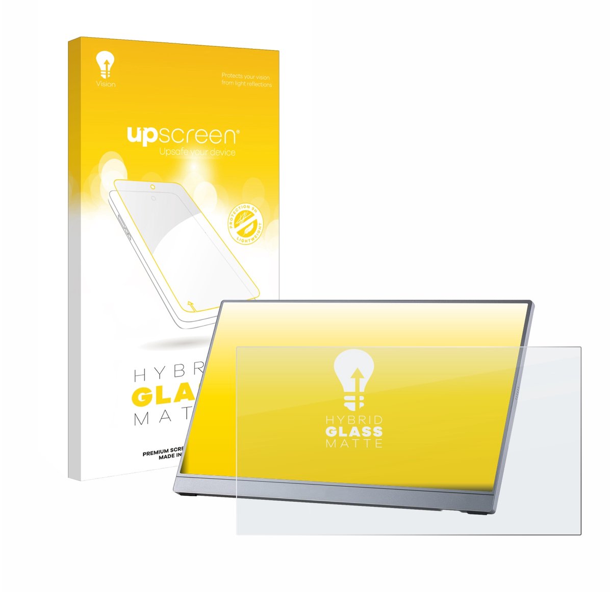 upscreen - Screenprotector voor Arzopa Z3FC 16.1" - Folie Beschermfolie Beschermglas matte