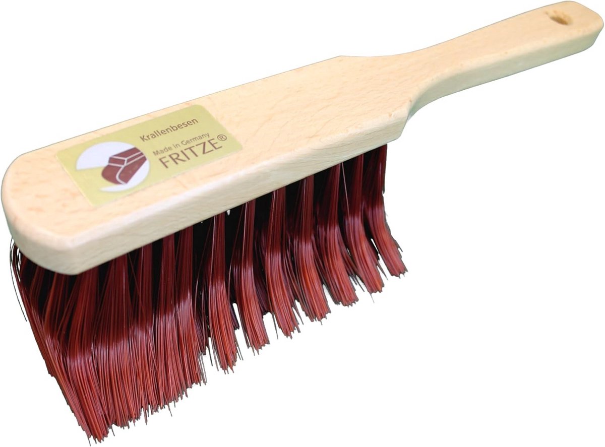 Set van 4 Handvegers met Klauw, Gelakt Hout en Gebogen Borstelharen