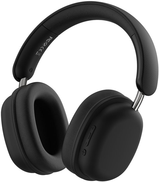 WiWU Elite Draadloze Over Ear Koptelefoon - Bluetooth 5.3 - Deep Bass Met Microfoon - 60 Uur Accuduur - Zwart