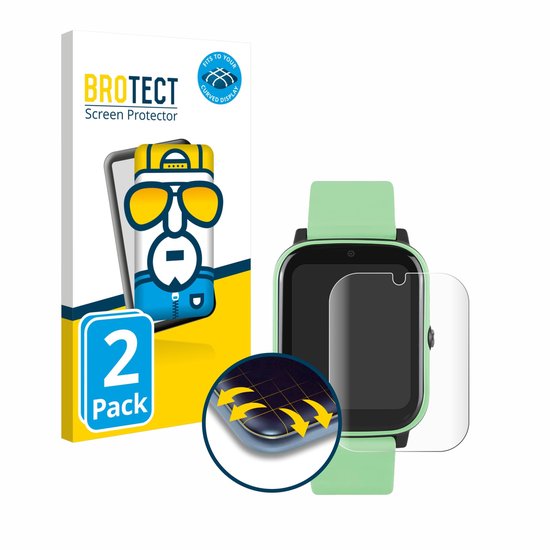 BROTECT - Screenprotector voor One2Track Connect NEXT - Folie Beschermfolie transparant volledig dekking - 2 Stuks