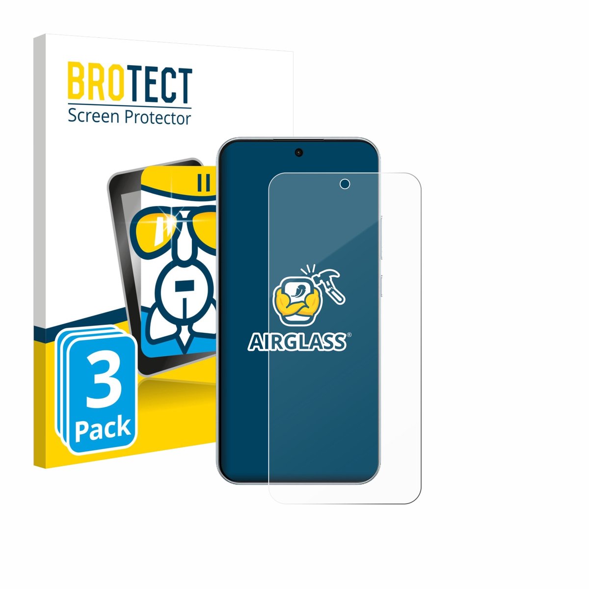 Screenprotector 3 Stuks voor Oppo F31 Pro Beschermglas transparant