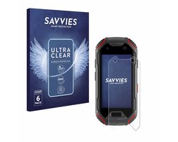 Savvies - Screenprotector voor Unihertz Atom - Folie Beschermfolie transparant 6 Stuks