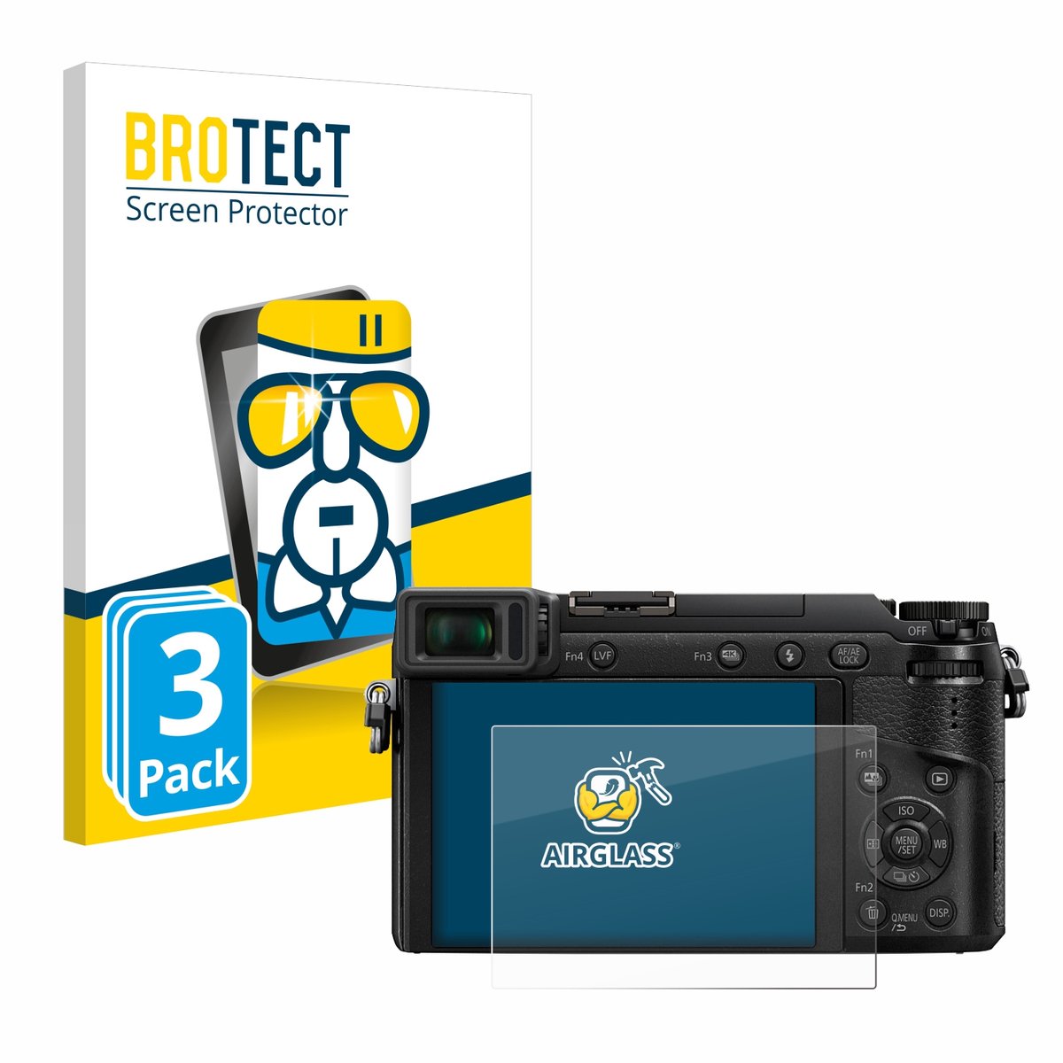 Screenprotector 3 Stuks voor Panasonic Lumix DMC-GX80 Beschermglas transparant