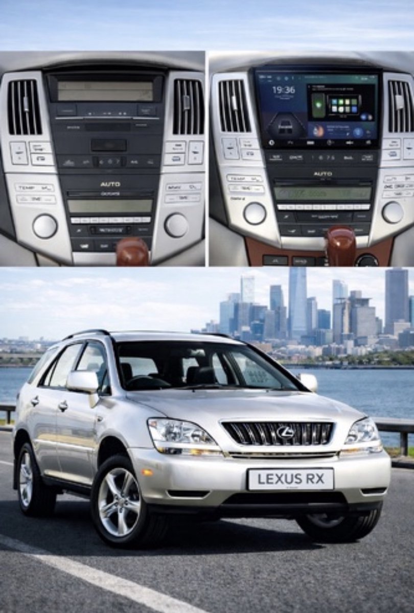 ADIVOX T1 9 inch geschikt voor Lexus RX300/330/350/400h 2003-2009 Android 15 CarPlay/Auto/Wifi/DSP/DAB+