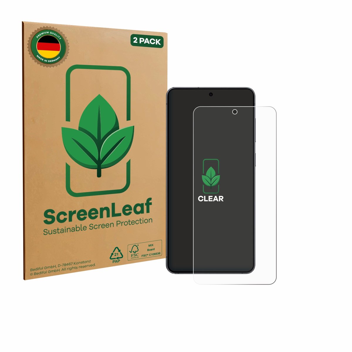 ScreenLeaf - Screenprotector voor Samsung Galaxy S25 Edge - Duurzame schermbescherming Folie Beschermfolie transparant 2 Stuks