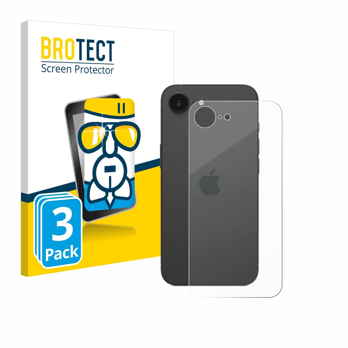 Screenprotector 3 Stuks voor Apple iPhone 16e / 17e Beschermglas transparant