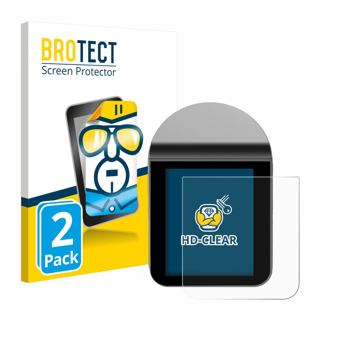 BROTECT - Screenprotector voor KitchenBoss G330 - Folie Beschermfolie transparant 2 Stuks