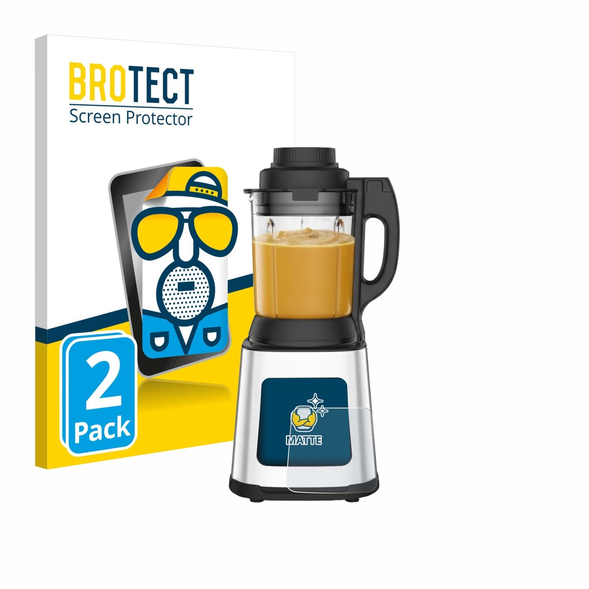 BROTECT - Screenprotector voor Moulinex LM83SD10 - Folie Beschermfolie matte 2 Stuks
