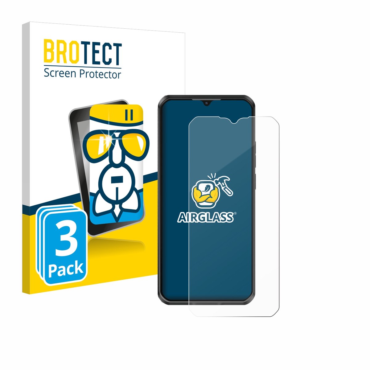 Screenprotector 3 Stuks voor Oukitel WP50 Beschermglas transparant