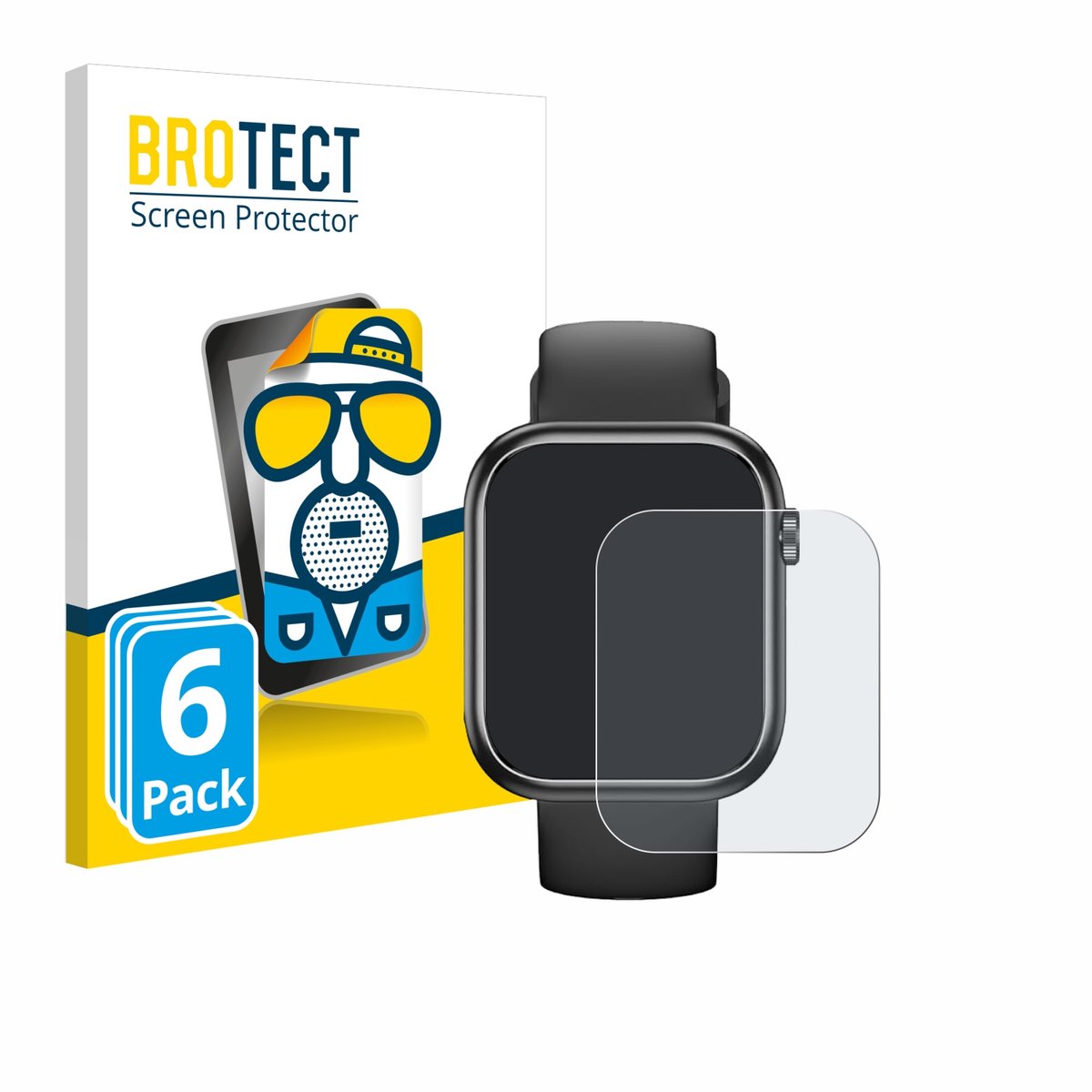 BROTECT - Screenprotector voor RLQA G104 1.83" - Folie Beschermfolie matte 6 Stuks