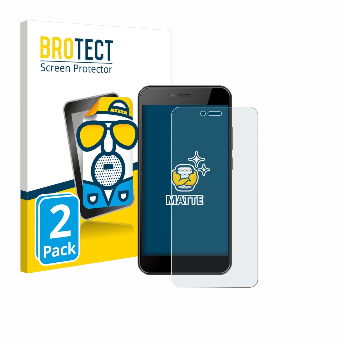 BROTECT - Screenprotector voor HTC Wildfire E5 Life - Folie Beschermfolie matte 2 Stuks