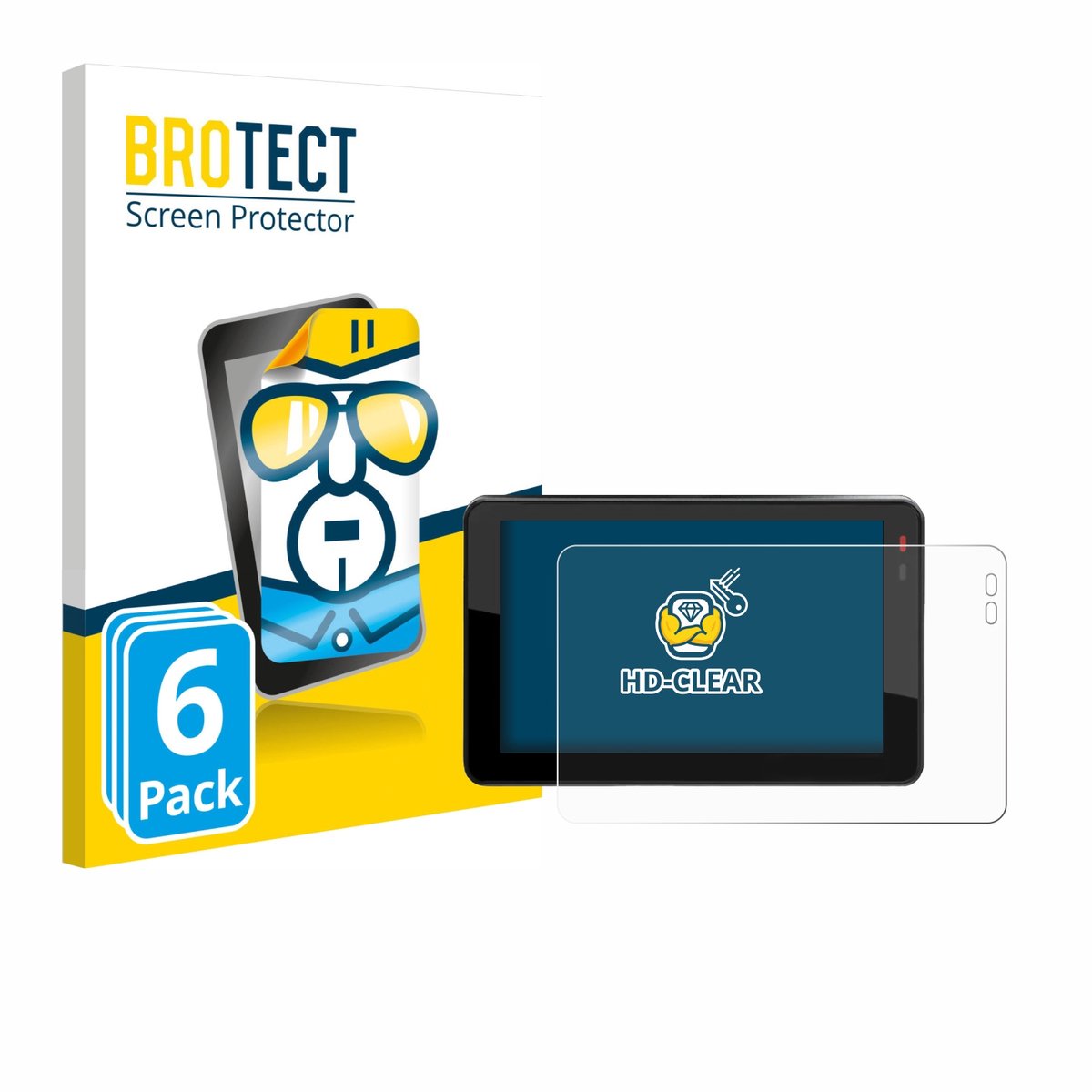 BROTECT - Screenprotector voor Chigee XR-2 - Folie Beschermfolie transparant 6 Stuks