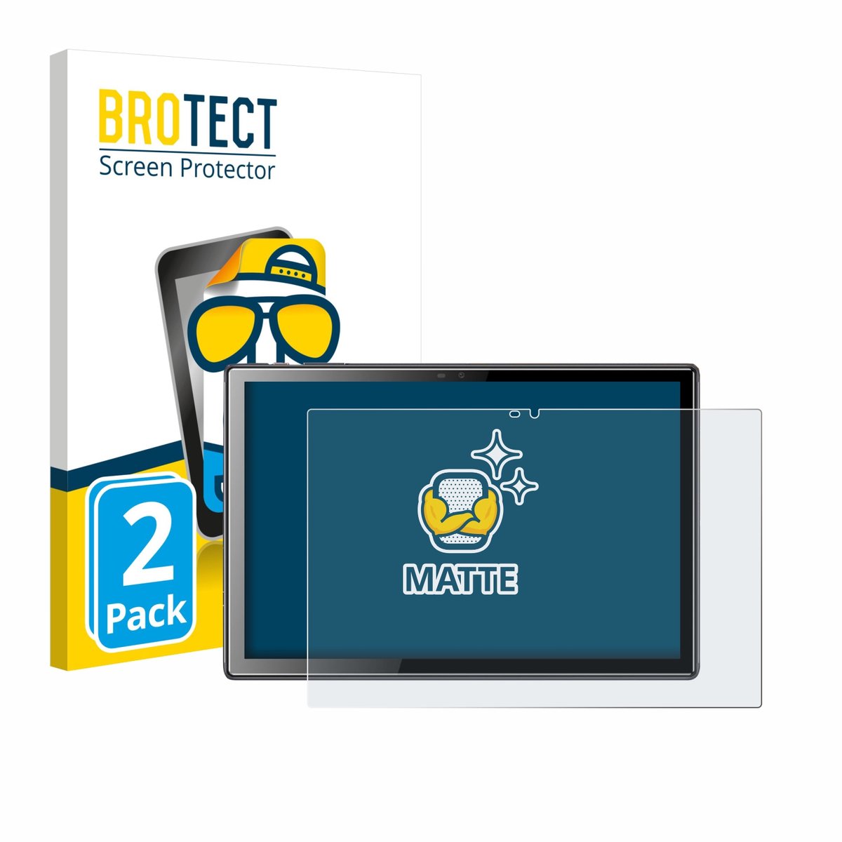 BROTECT - Screenprotector voor Tibuta A10 10.1" - Folie Beschermfolie matte 2 Stuks