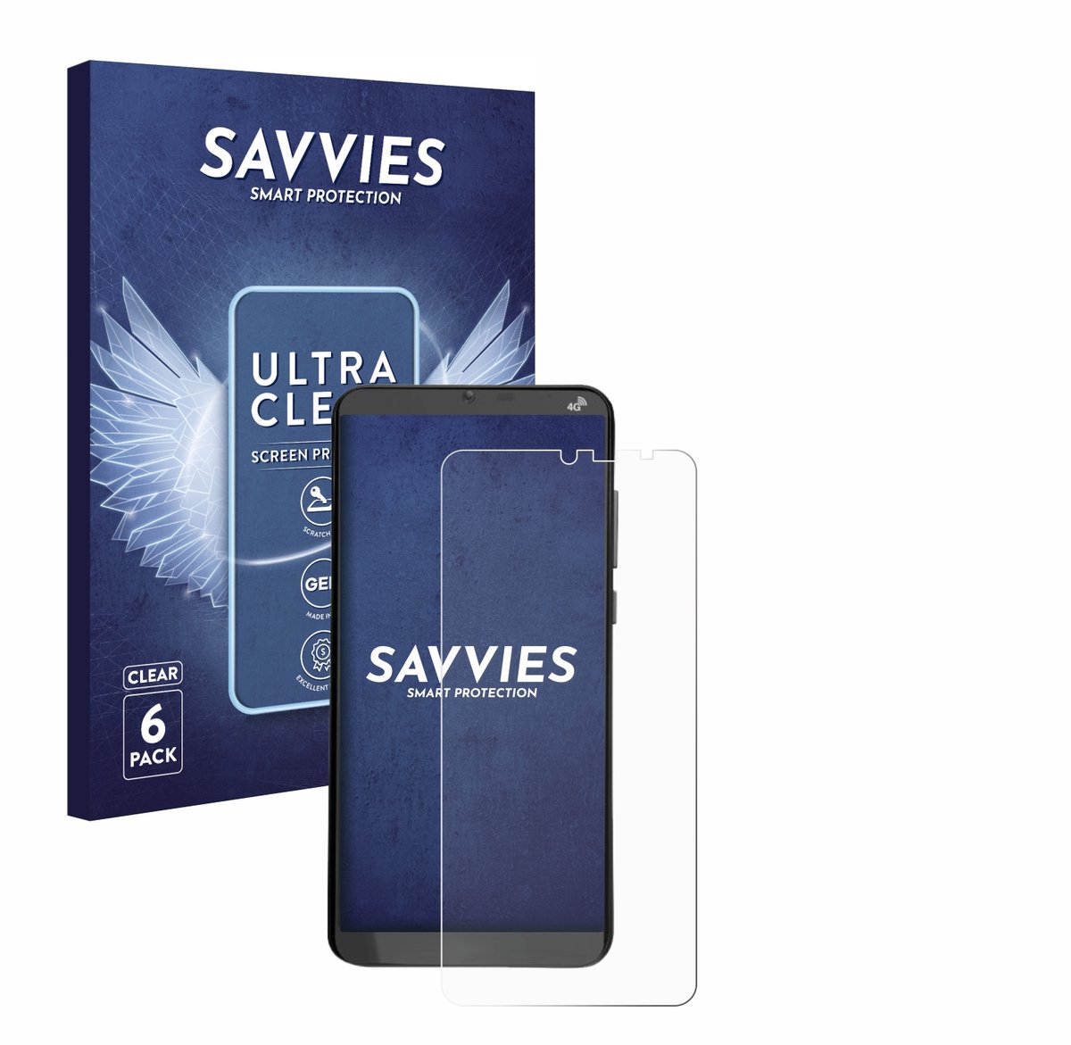 Savvies - Screenprotector voor Brondi Amico XL - Folie Beschermfolie transparant 6 Stuks