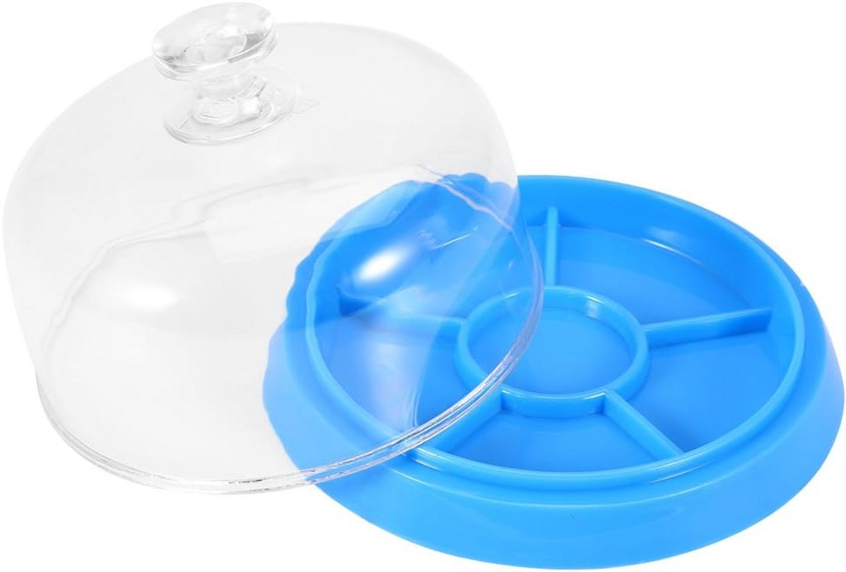 6-vaks opbergdoos voor horlogedelen - stof- en vochtbescherming, 10,5x10,5x7 cm