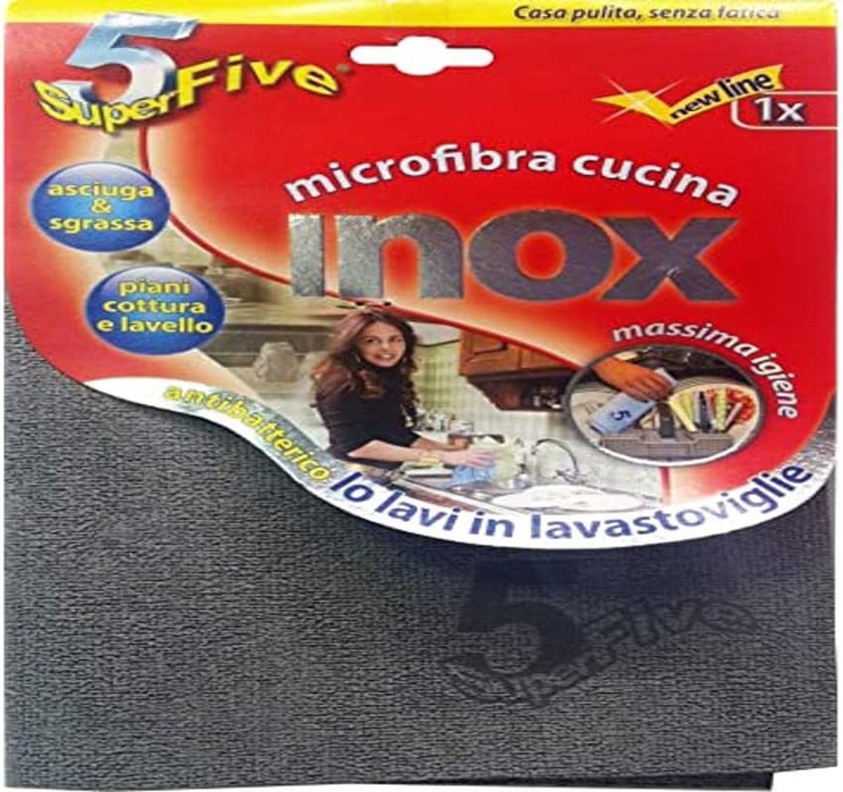 Roestvrijstalen theedoek met microvezel