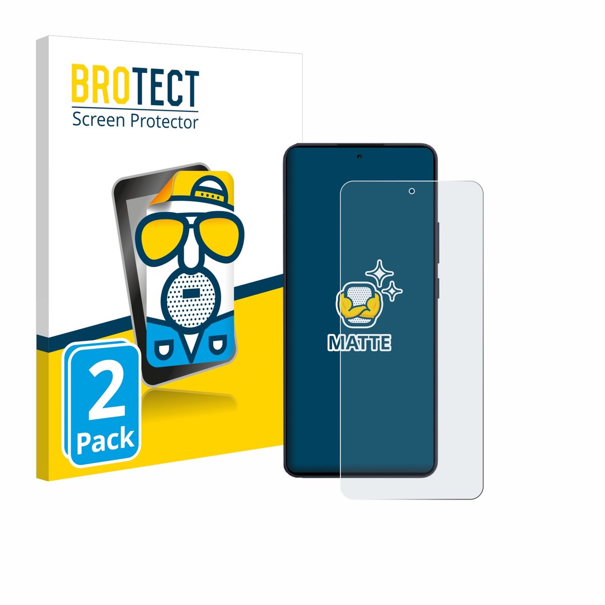 BROTECT - Screenprotector voor Oppo Reno 13 F - Folie Beschermfolie matte 2 Stuks